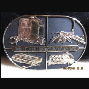 1985 John Deere Hay and Forage Masters Belt Buckle Moline, Ill. Baler Haybine